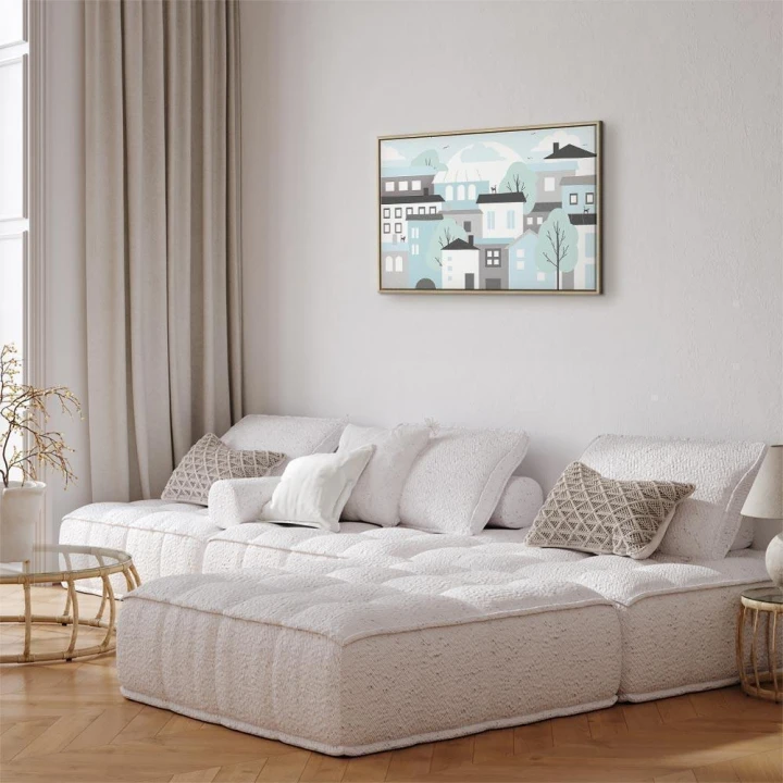 Obraz - Kolorowe miasteczko (1-częściowy) szeroki