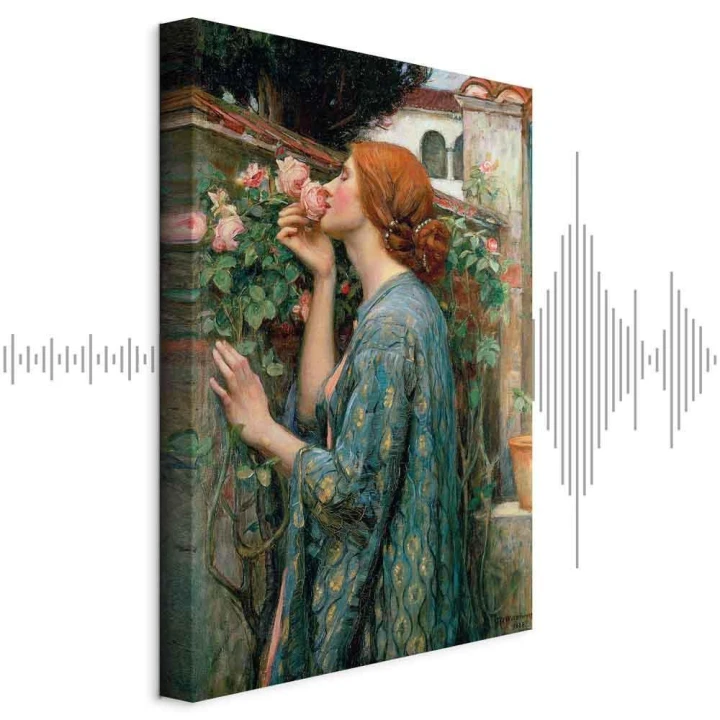 Obraz - John William Waterhouse – Dusza róży