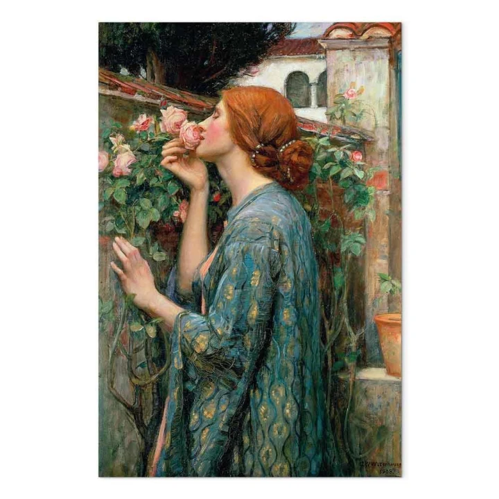 Obraz - John William Waterhouse – Dusza róży