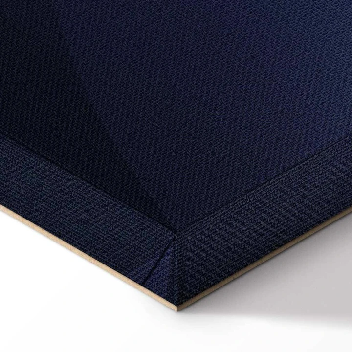 Obraz - W cieniu klasycznego błękitu (1-częściowy) - złote koło w abstrakcji