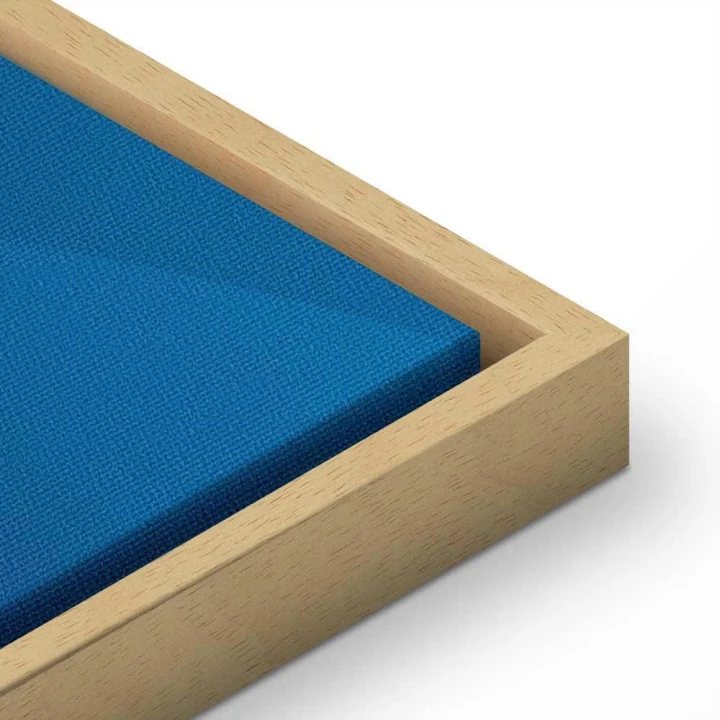 Obraz - W cieniu klasycznego błękitu (1-częściowy) - złote koło w abstrakcji