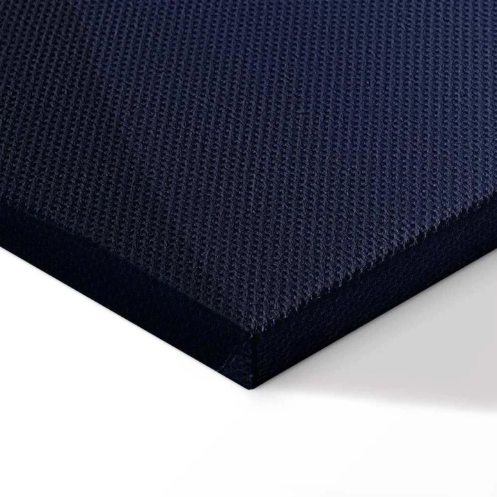 Obraz - W cieniu klasycznego błękitu (1-częściowy) - złote koło w abstrakcji