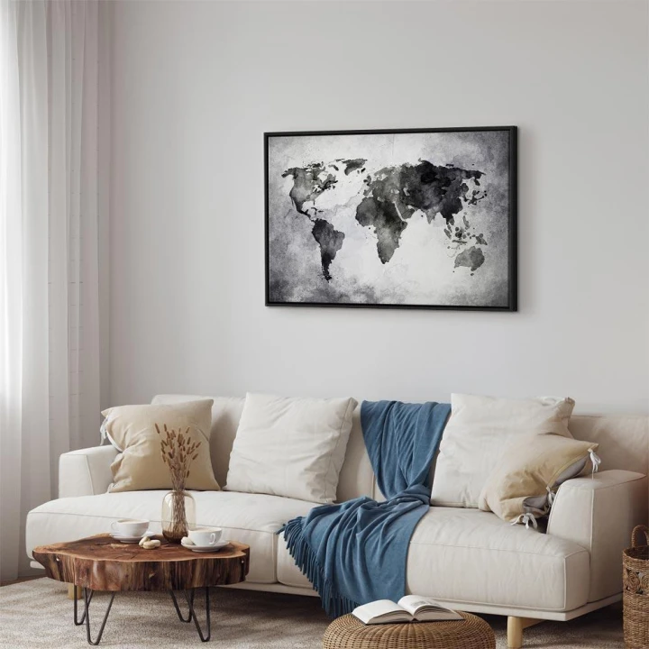 Obraz - Malowana planeta (1-częściowy) szeroki