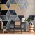 Fototapeta - Niebieski wzór geometryczny