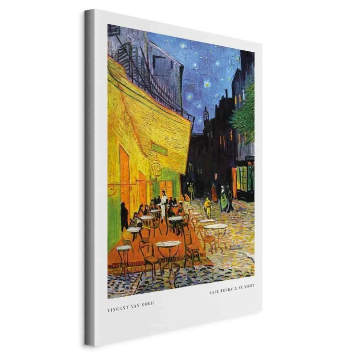 Obraz - Kawiarenka nocą (1-częściowy) pionowy