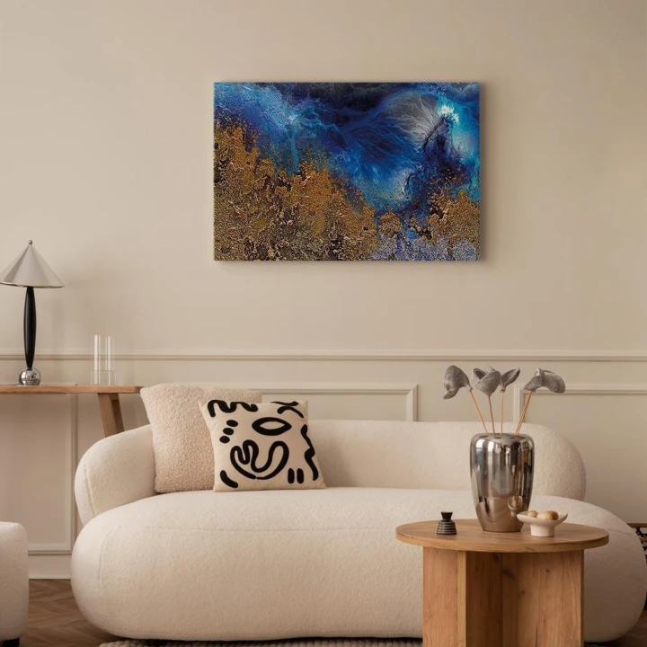 Obraz - Złoto oceanu (1-częściowy) szeroki