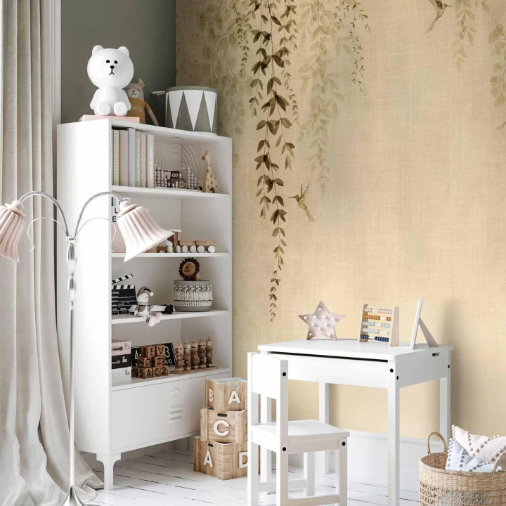 Fototapeta - Beżowe koliberki