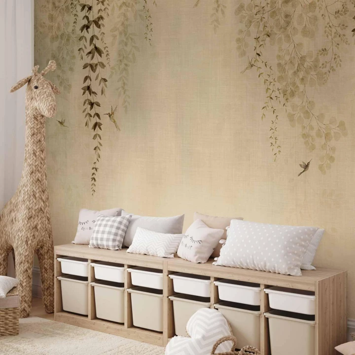 Fototapeta - Beżowe koliberki