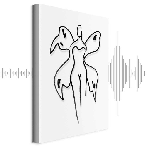 Obraz - Kobieta motyl (1-częściowy) pionowy