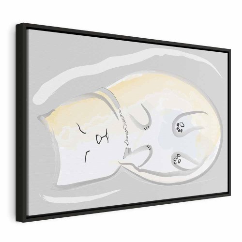 Obraz - Śpiący kotek (1-częściowy) pionowy