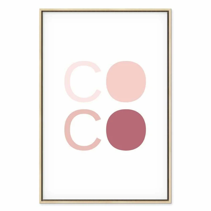 Obraz - Różowe Coco (1-częściowy) pionowy