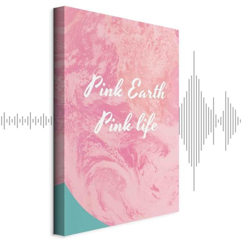 Obraz - Pink Earth, Pink Life (1-częściowy) pionowy