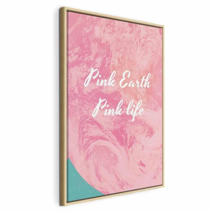 Obraz - Pink Earth, Pink Life (1-częściowy) pionowy