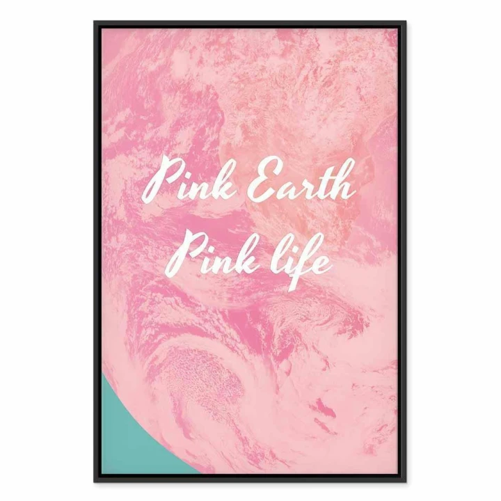 Obraz - Pink Earth, Pink Life (1-częściowy) pionowy