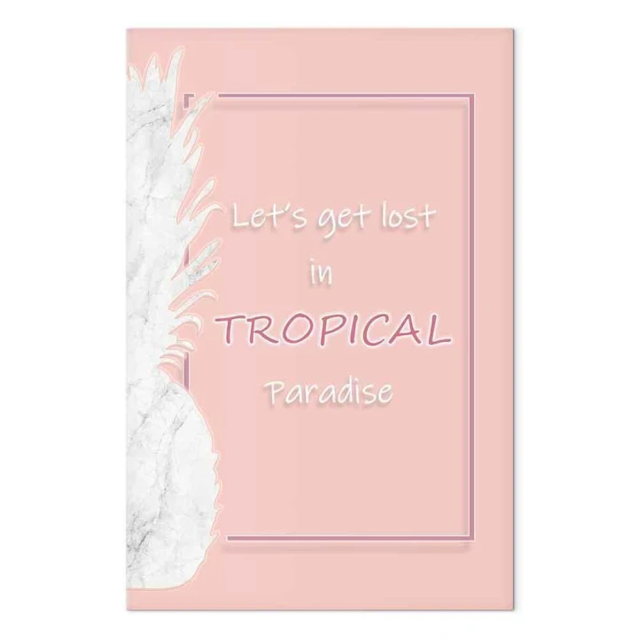 Obraz - Let's Get Lost in Tropical Paradise (1-częściowy) pionowy