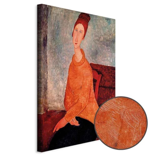 Obraz - Amedeo Modigliani – Jeanne Hébuterne w żółtym swetrze