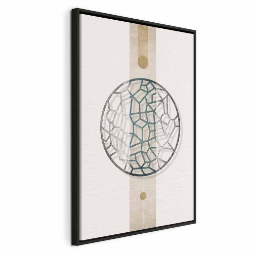 Obraz - Koło z artystycznymi detalami(1-częściowy) - kształt abstrakcji