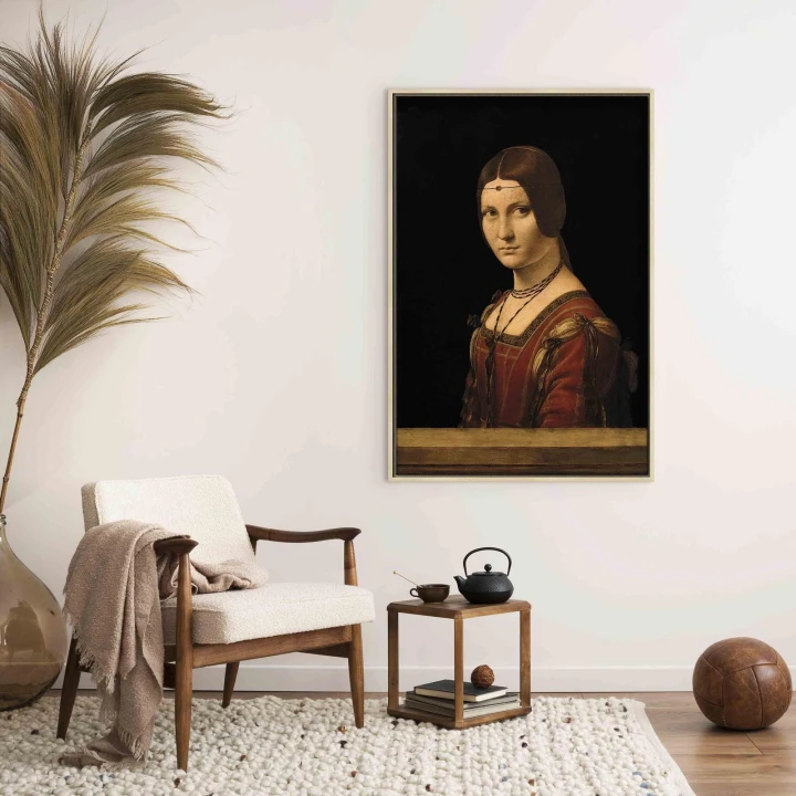 Obraz - Leonardo da Vinci – Piękna Ferronière