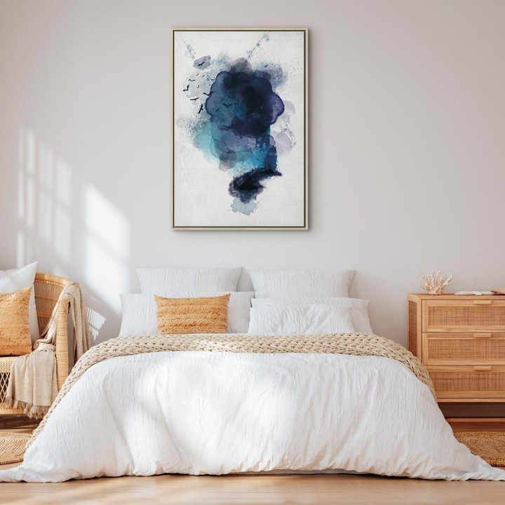 Obraz - Błękitne wspomnienie (1-częściowy) pionowy