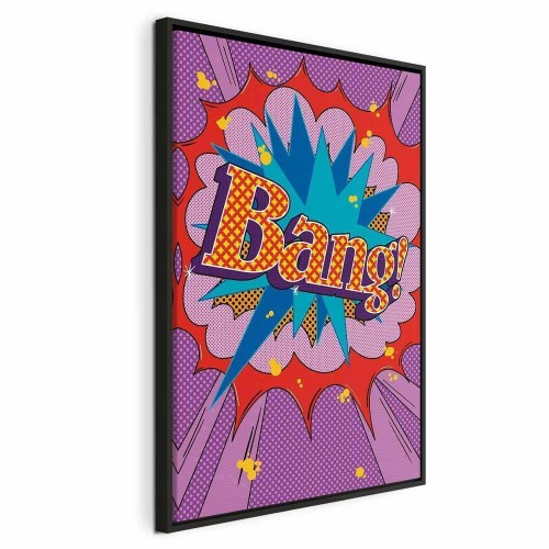 Obraz - Komiksowy street art (1-częściowy) - kolorowe napisy na barwnym tle