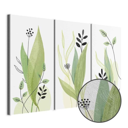 Obraz - Zielony dzień (3-częściowy)