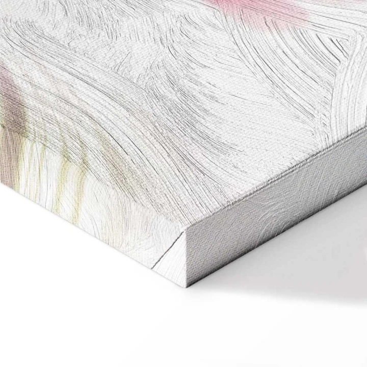 Obraz - Magnolie nad wodą (5-częściowy) szeroki różowy