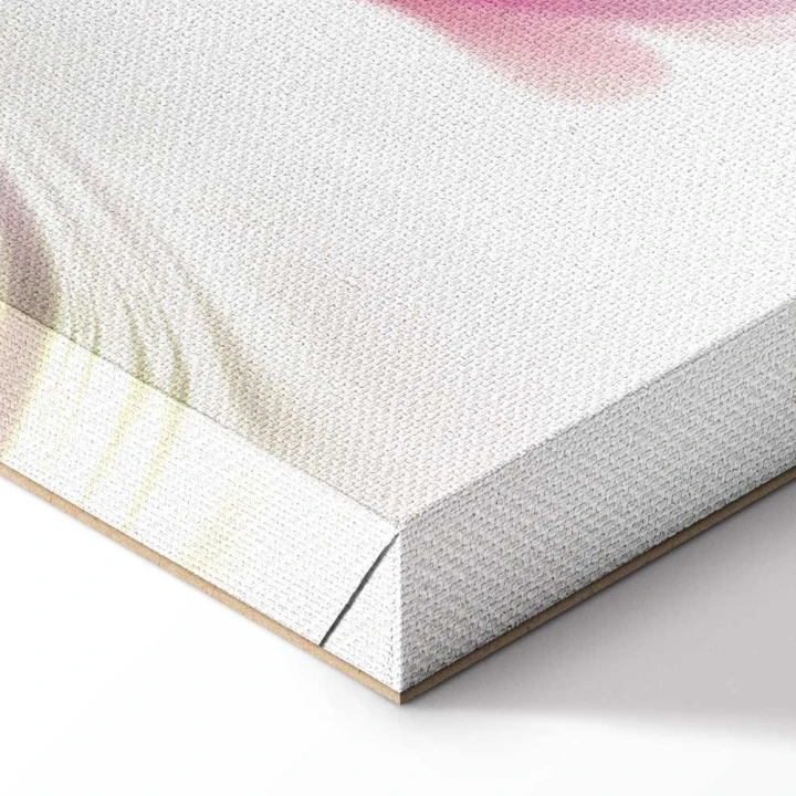 Obraz - Magnolie nad wodą (5-częściowy) szeroki różowy