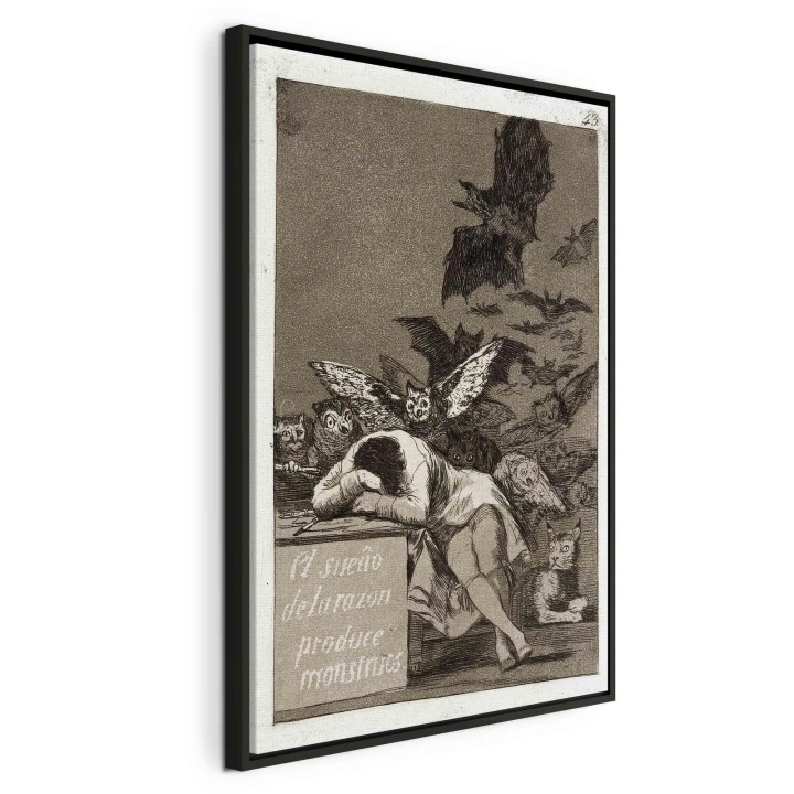 Obraz - Francisco Goya – Gdy rozum śpi, budzą się demony