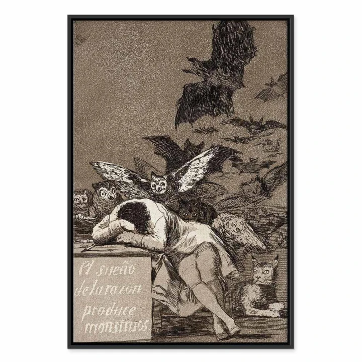 Obraz - Francisco Goya – Gdy rozum śpi, budzą się demony