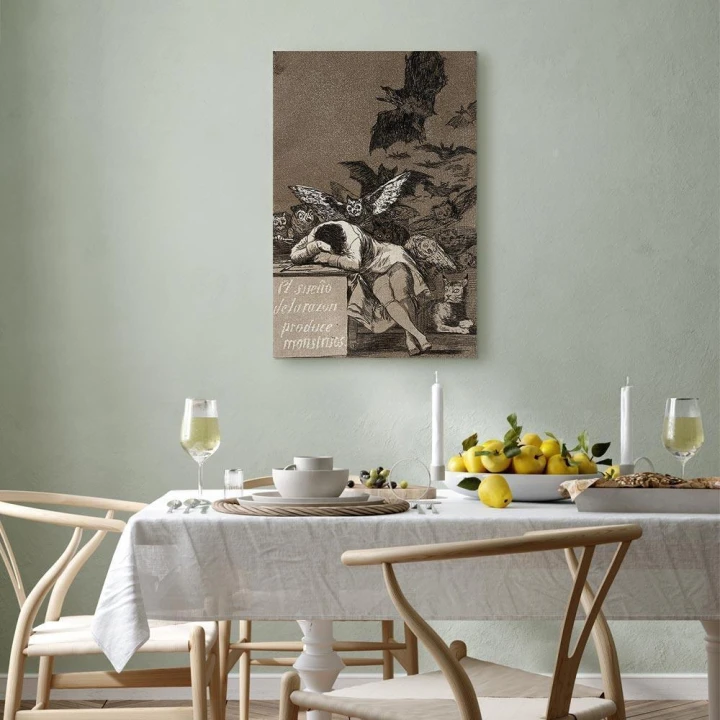 Obraz - Francisco Goya – Gdy rozum śpi, budzą się demony