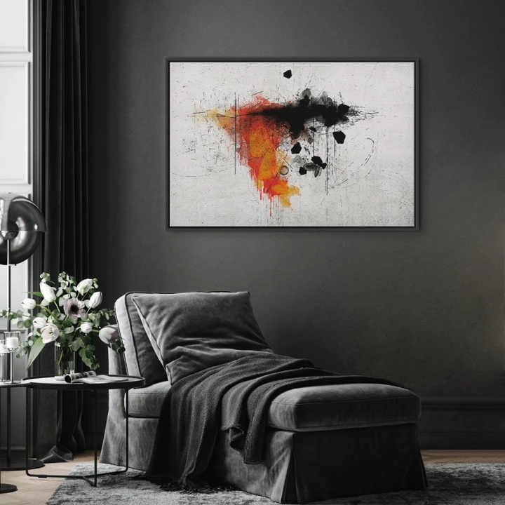 Obraz - Ekspresja czerwieni (1-częściowy) szeroki