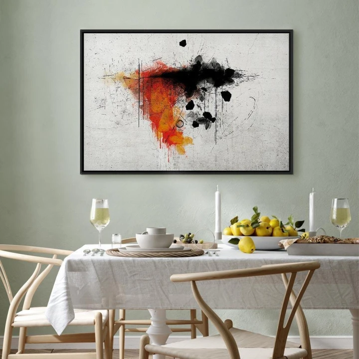 Obraz - Ekspresja czerwieni (1-częściowy) szeroki