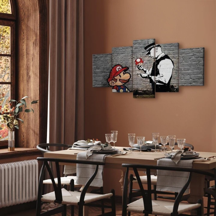 Obraz - Super Mario Mushroom Cop (Banksy)