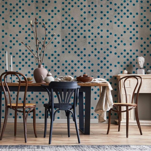 Tapeta - Kropki na betonie