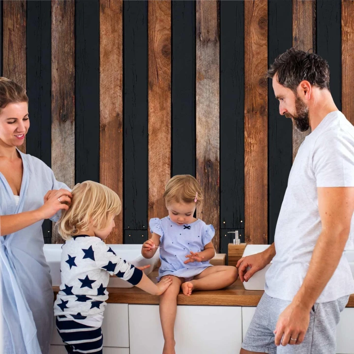 Tapeta - Drewniany duet