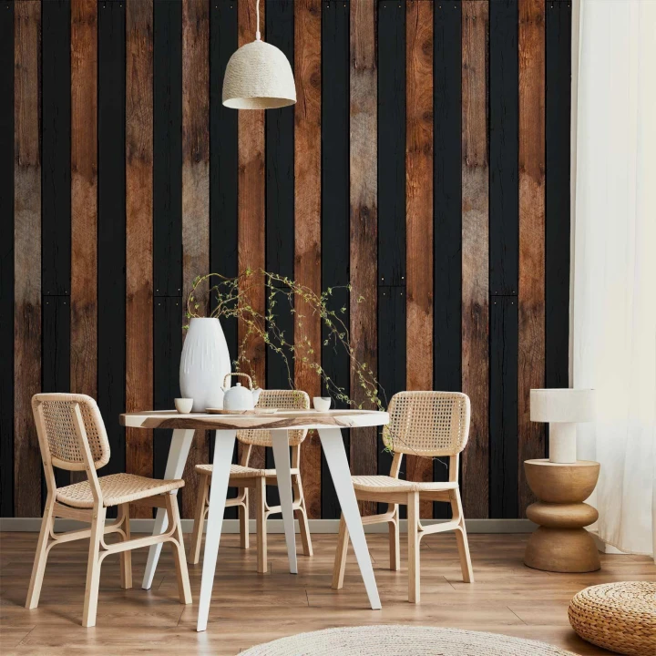 Tapeta - Drewniany duet