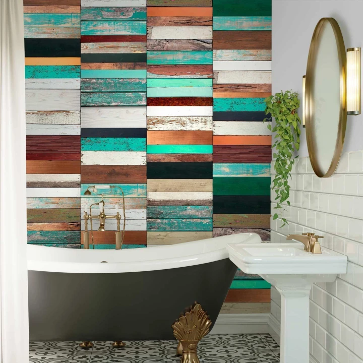 Tapeta - Drewniany układ