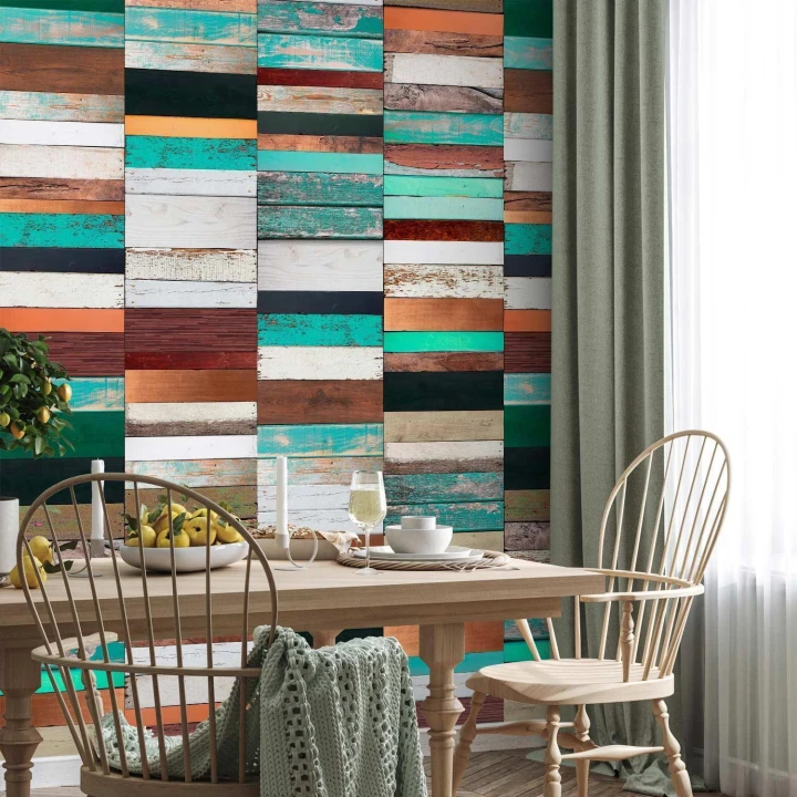 Tapeta - Drewniany układ