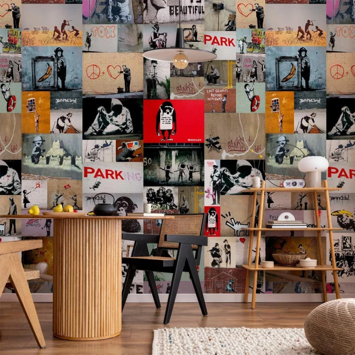 Tapeta - Banksy - kolaż