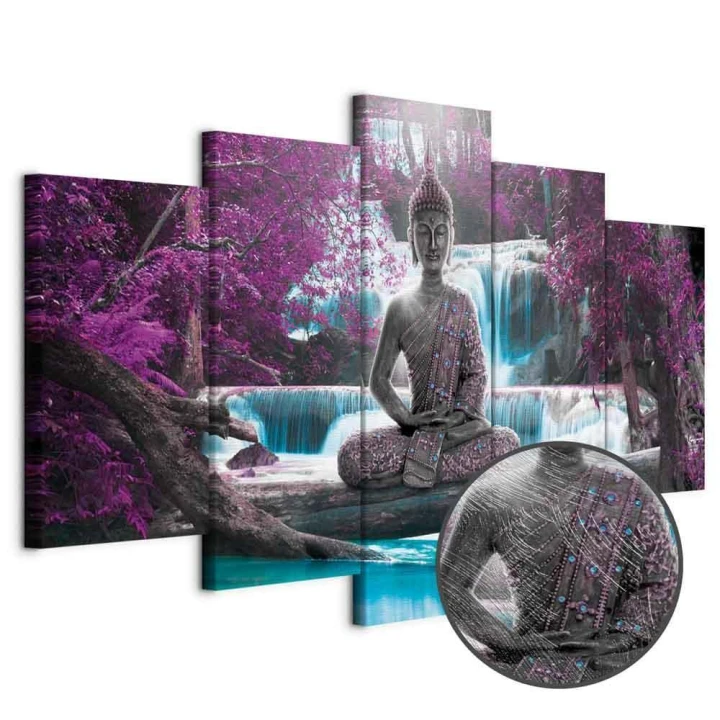 Obraz - Wodospad i Budda