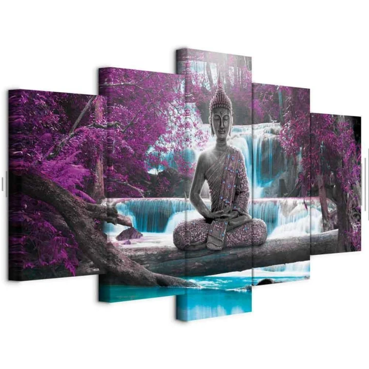 Obraz - Wodospad i Budda