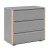 Komoda Funflex 3 szuflady MDF w kolorze szarym