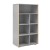 Regał wysoki szeroki Funflex szary do pokoju nastolatka