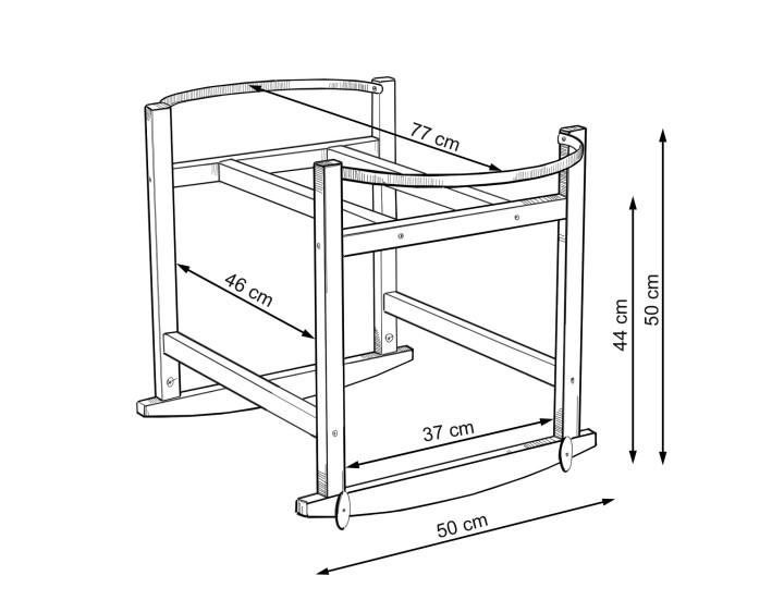 Wymiary kołyski pod kosz Mojżesza