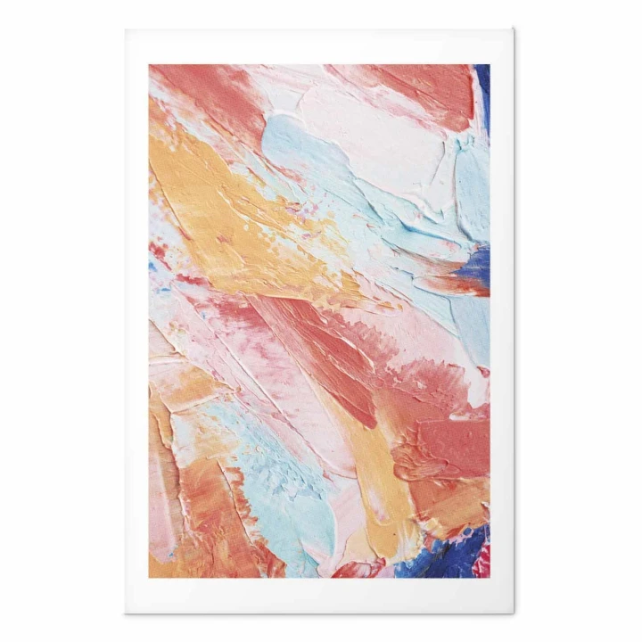 Plakat - Kolorowa Harmonia - dynamiczne przejścia barw w pastelowych tonach