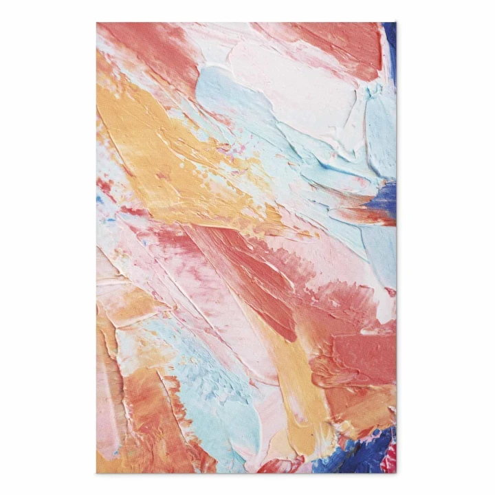 Plakat - Kolorowa Harmonia - dynamiczne przejścia barw w pastelowych tonach