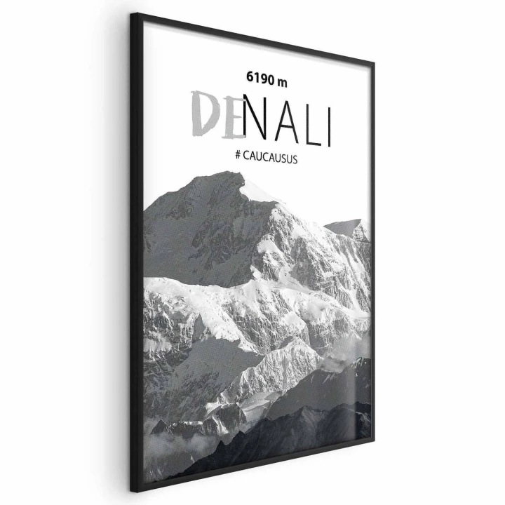 Plakat - Majestatyczny szczyt górski Denali korona gór pejzaż górski