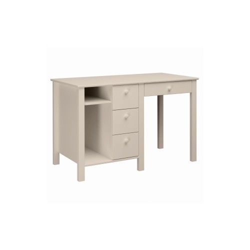 Biurko z półką Collet w kolorze kaszmir do pokoju dziewczynki