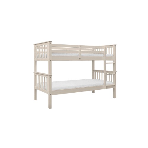 Łóżko piętrowe dla dzieci 90x200 Collet z barierką i drabinką