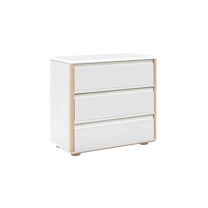 Komoda Funflex 3 szuflady MDF w kolorze białym